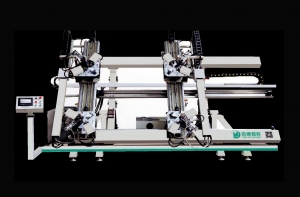 LJJZ4-CNC-100×1800×3000立式四頭數控組角機